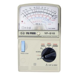 泰瑪斯YF-510指針式高阻計|YF510絕緣電阻計